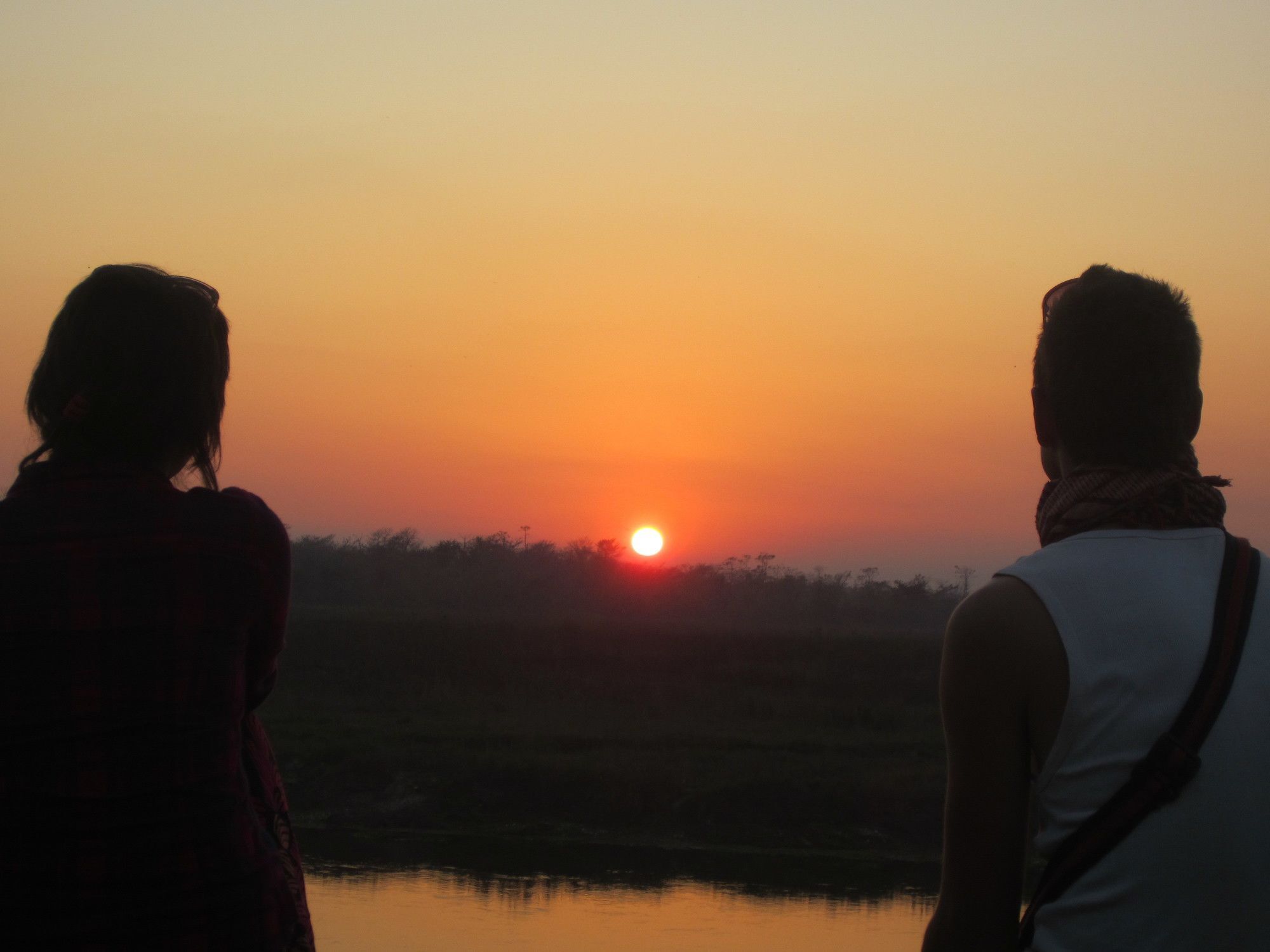 Jungle Sunset Camp Hotell Sauraha Exteriör bild